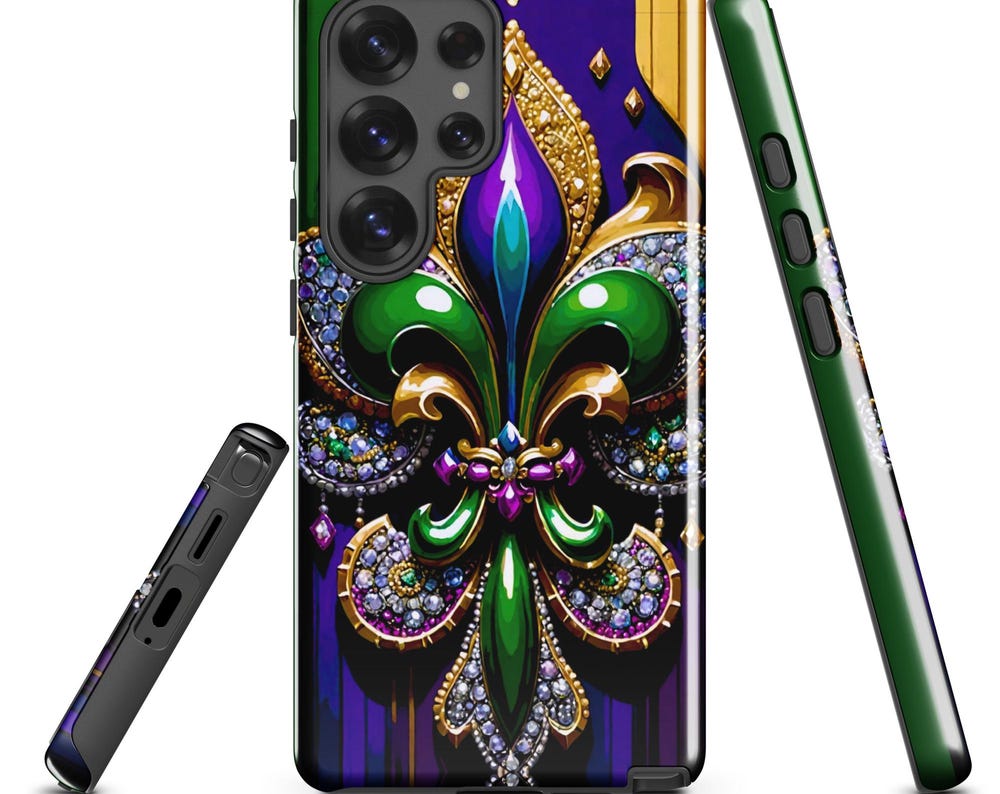 fleur de lis Mardi Gras phone Case