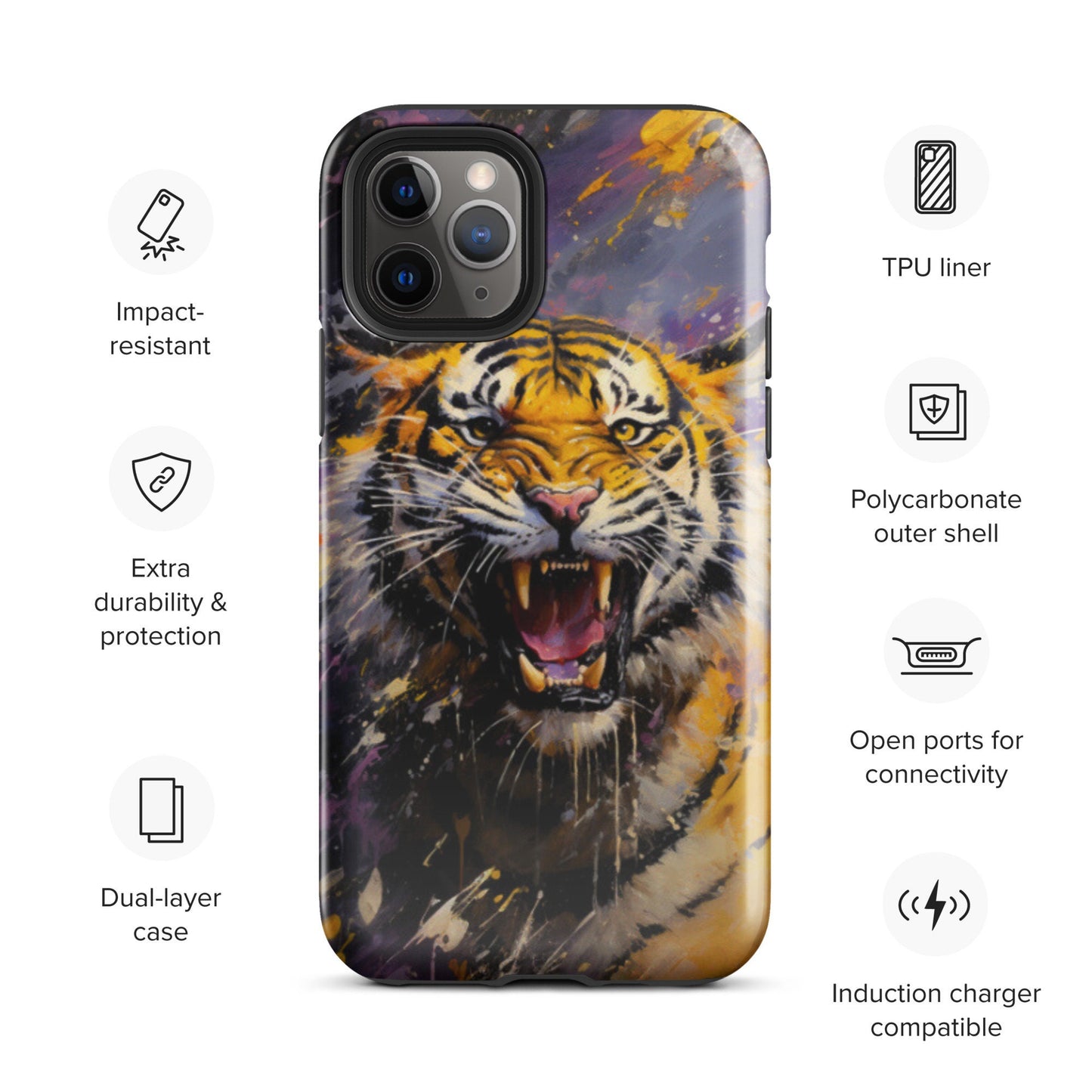 Tiger Phone case, Louisiana Tough Case for iPhone®