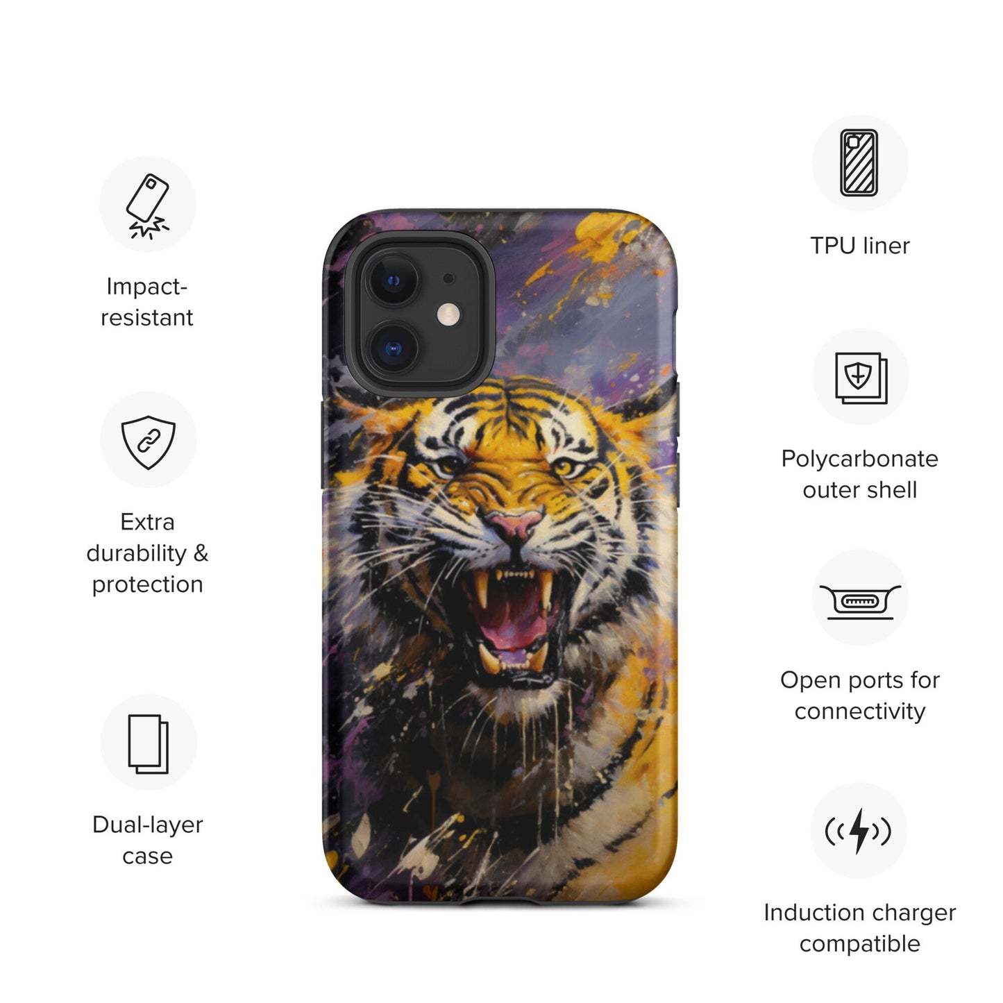 Tiger Phone case, Louisiana Tough Case for iPhone®