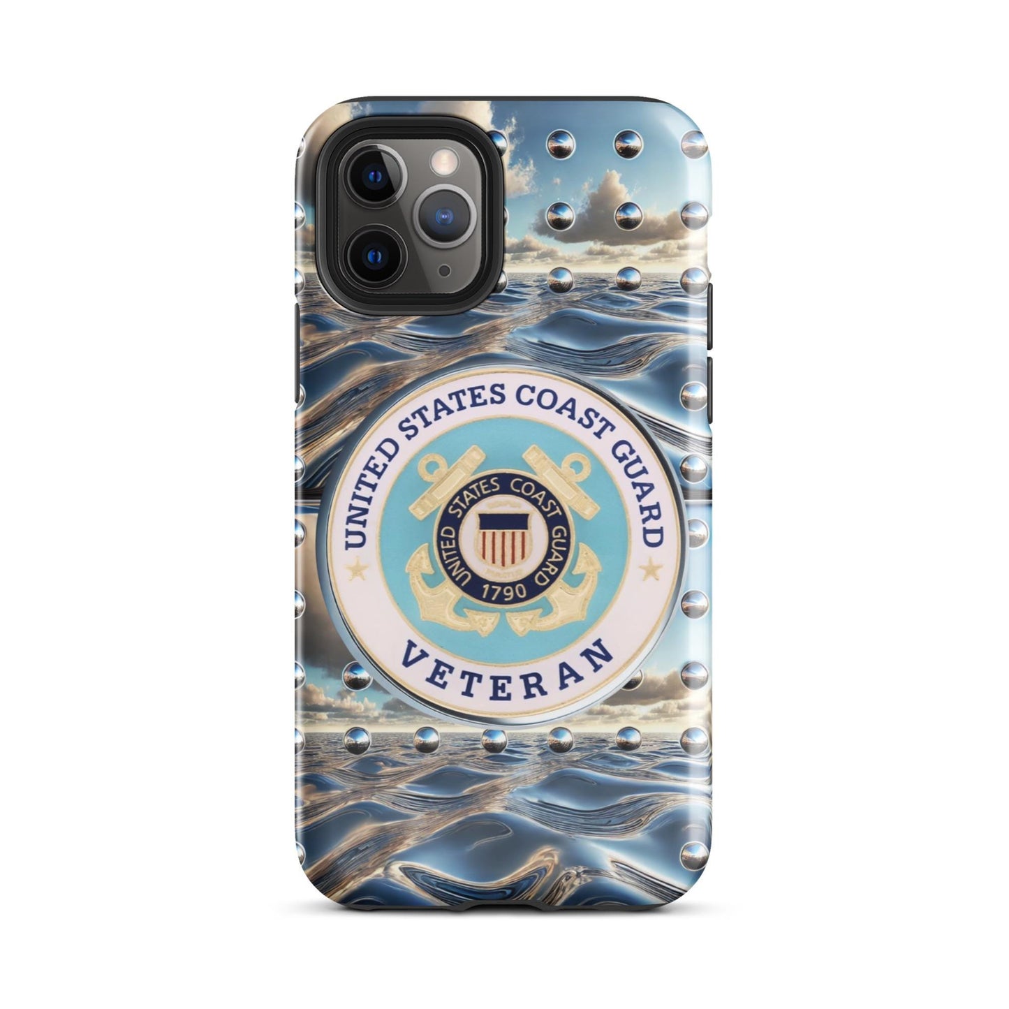 Tough Case for iPhone®,United States Coast Guard Veteran phone Case, Tough Case for iPhone®, anutcase, Military phone case, Veteran phone