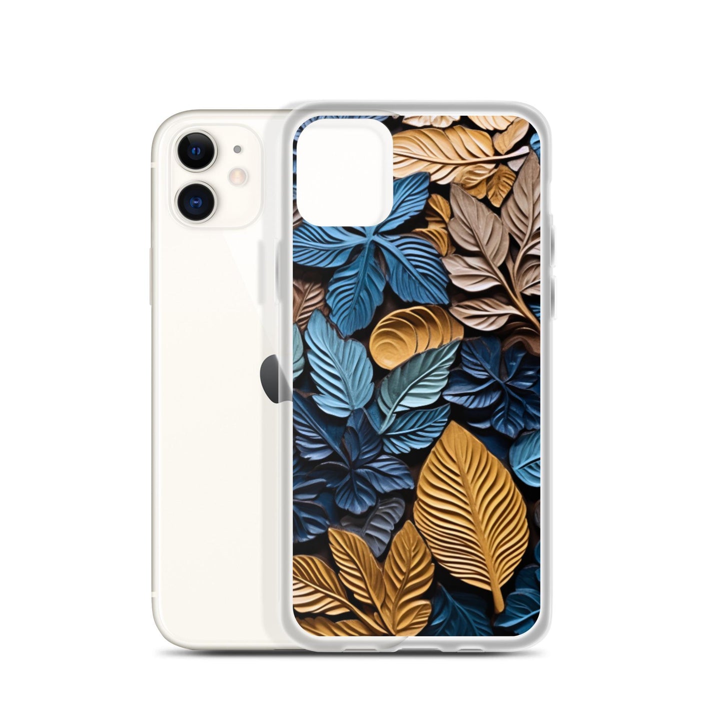Clear Case for iPhone®, pop art, fall phone, leaves, cool phone, trending phone, leaf phone case