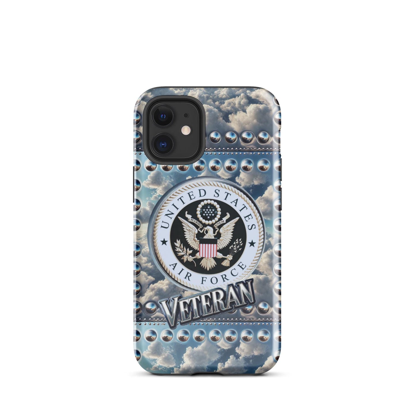 Tough Case for iPhone®,Airforce Veteran iphone case, Retired veteran phone case, anutcase, Tough Case for iPhone®, military phone case,