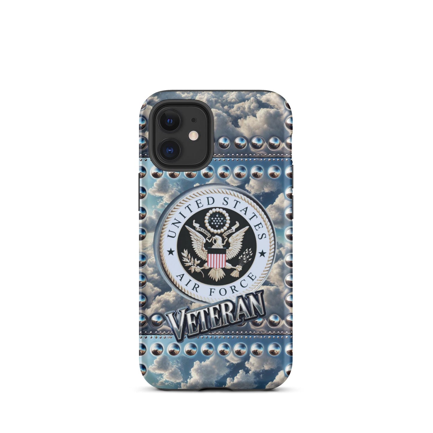 Tough Case for iPhone®,Airforce Veteran iphone case, Retired veteran phone case, anutcase, Tough Case for iPhone®, military phone case,