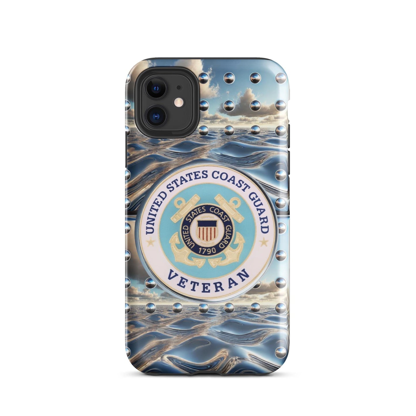 Tough Case for iPhone®,United States Coast Guard Veteran phone Case, Tough Case for iPhone®, anutcase, Military phone case, Veteran phone