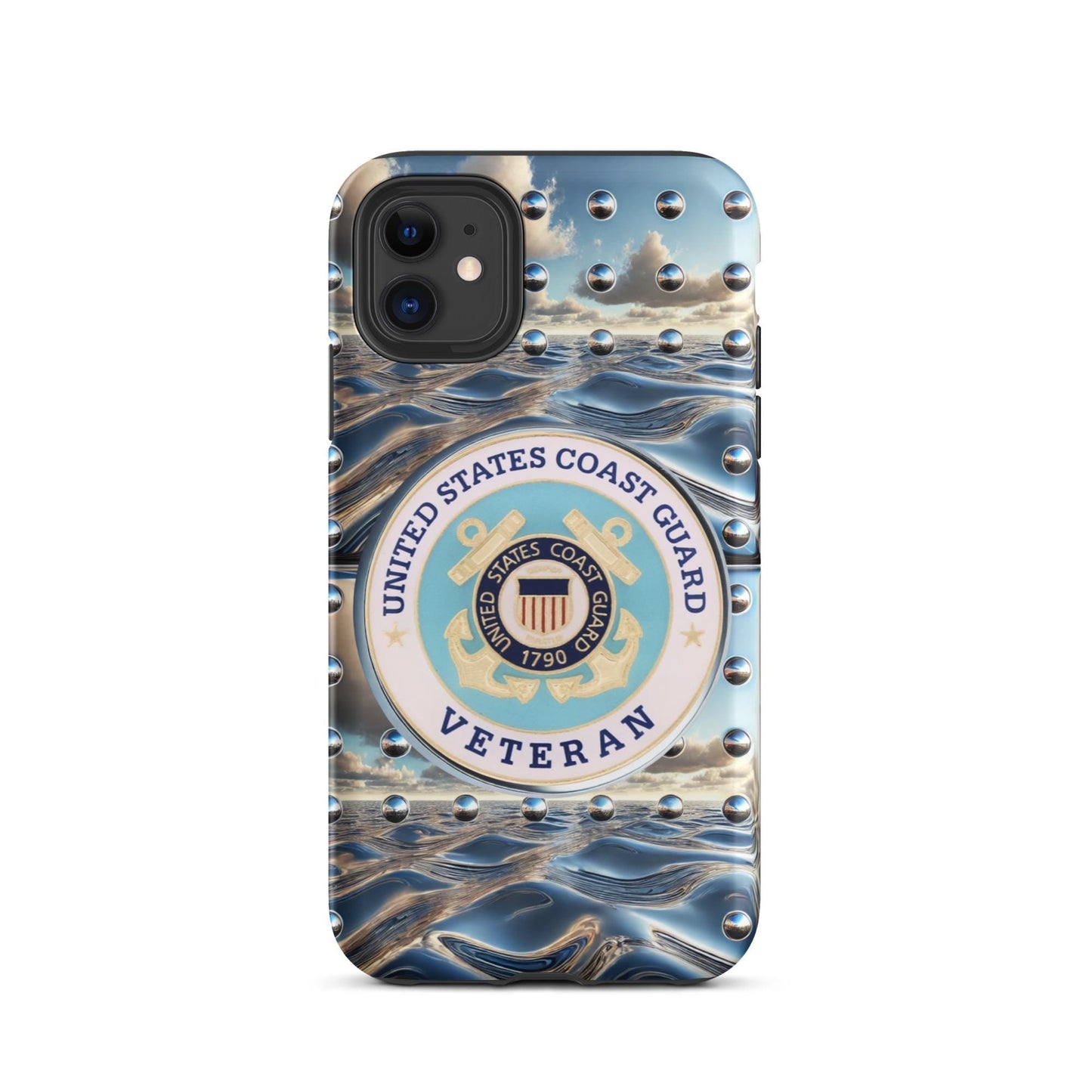 Tough Case for iPhone®,United States Coast Guard Veteran phone Case, Tough Case for iPhone®, anutcase, Military phone case, Veteran phone