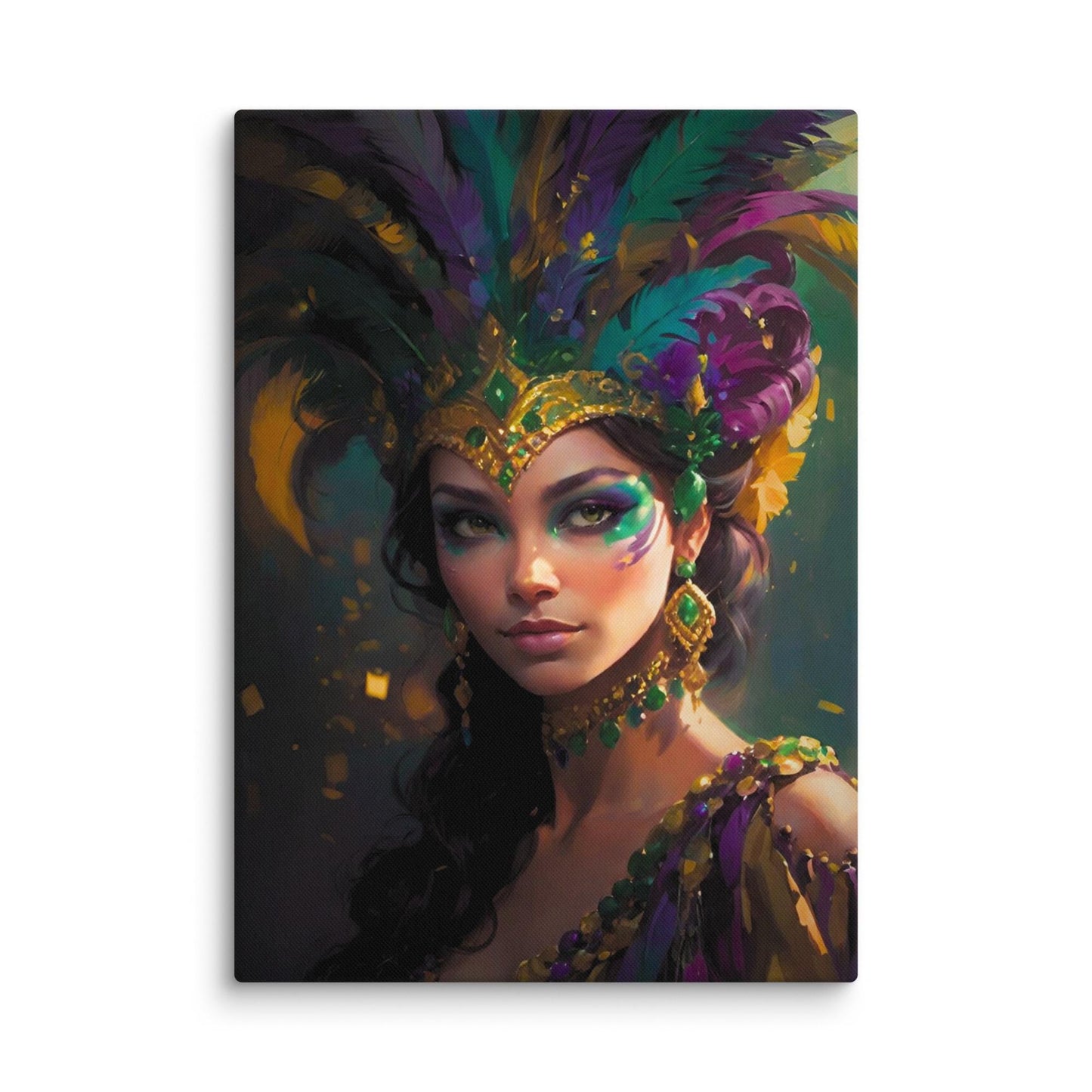 Mardi Gras Canvas, Mardi Gras picture, Mardi Gras image, Mardi Gras art. Mardi Gras Painting, Carnival art, New Orleans Art, Nola