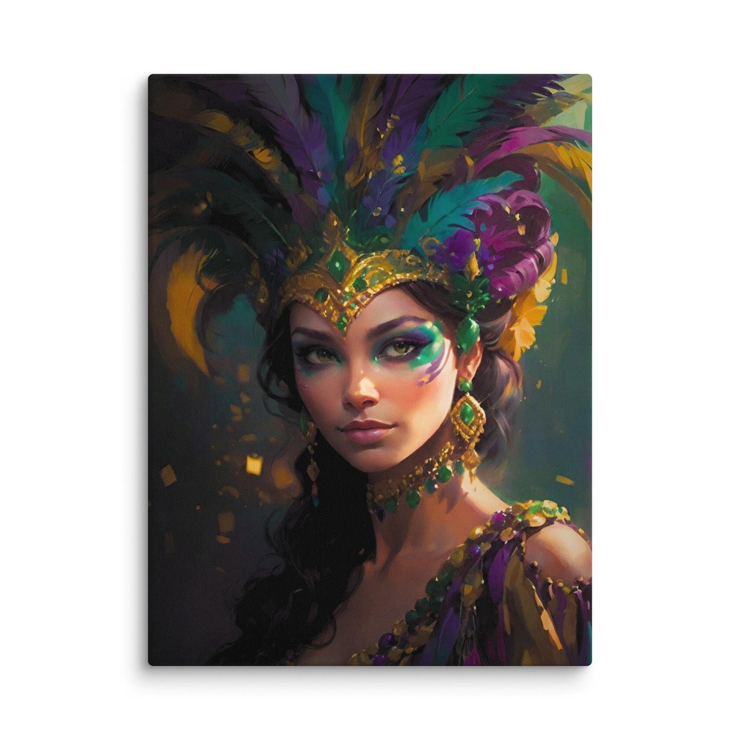 Mardi Gras Canvas, Mardi Gras picture, Mardi Gras image, Mardi Gras art. Mardi Gras Painting, Carnival art, New Orleans Art, Nola