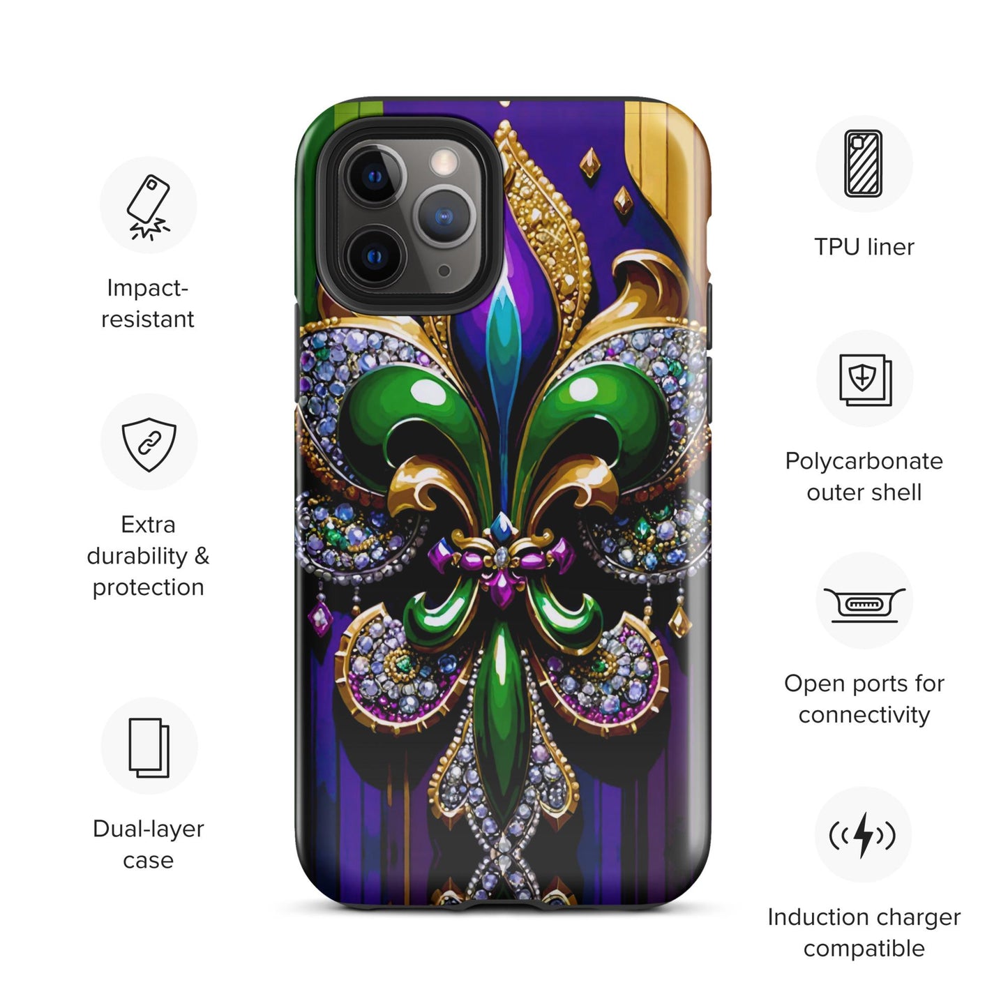 New Orleans Mardi Gras phone case for Easter, Easter phone case for iphone, anutcase, Easter Iphone case, nola phone,Tough case for Samsung®
