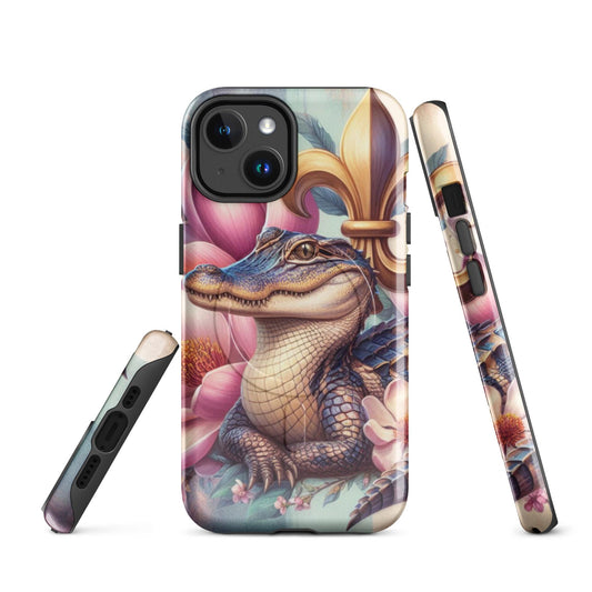 Alligator phone Case, Louisiana Phone Cover, New Orleans iphone 16, anutcase, Nola, iphone 15, MagSafe® tough case for iPhone®