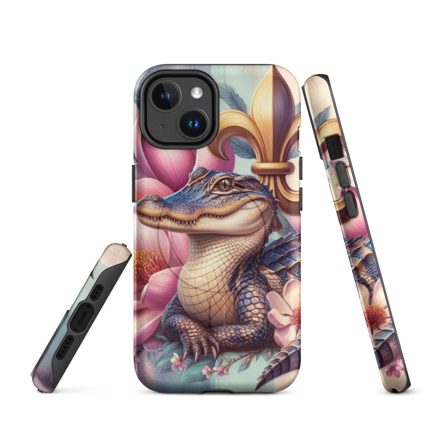 Alligator phone Case, Louisiana Phone Cover, New Orleans iphone 16, anutcase, Nola, iphone 15, MagSafe® tough case for iPhone®
