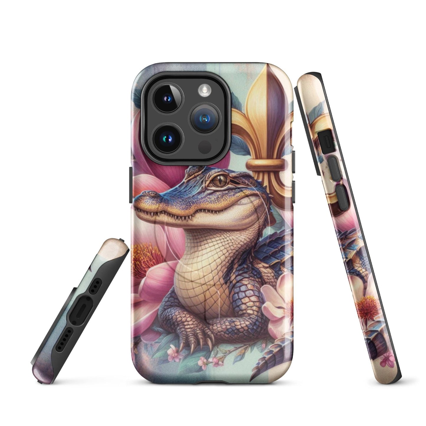 Alligator phone Case, Louisiana Phone Cover, New Orleans iphone 16, anutcase, Nola, iphone 15, MagSafe® tough case for iPhone®
