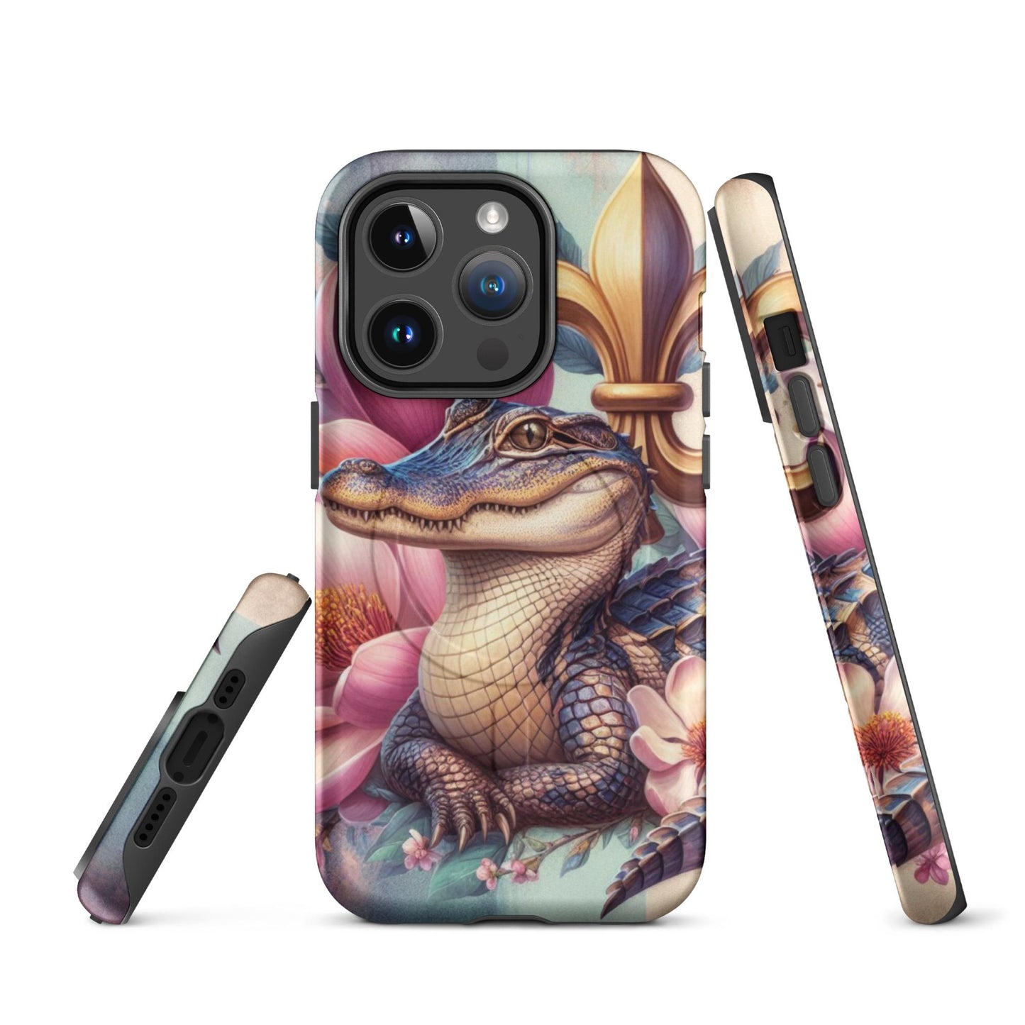 Alligator phone Case, Louisiana Phone Cover, New Orleans iphone 16, anutcase, Nola, iphone 15, MagSafe® tough case for iPhone®
