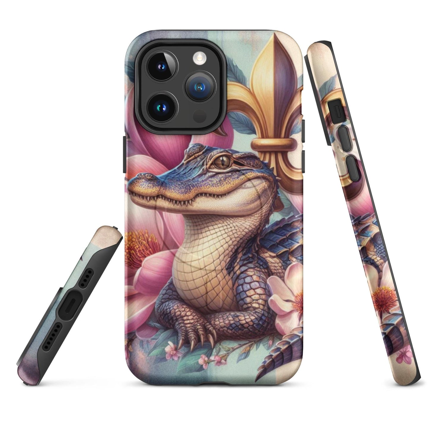 Alligator phone Case, Louisiana Phone Cover, New Orleans iphone 16, anutcase, Nola, iphone 15, MagSafe® tough case for iPhone®