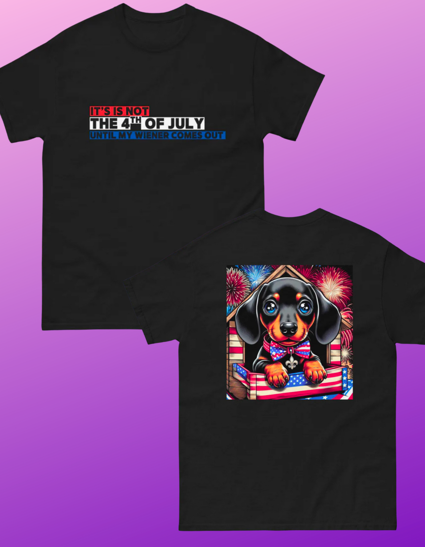 Funny 4th of July Shirt,  Joke 4th of July shirt, Prank 4th of July shirt, Dachshund shirt, Fourth of July dog Shirt ,Red, White and Blue shirt, Dog Shirt
