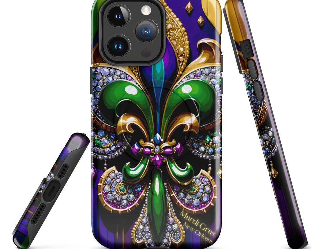 MagSafe® tough case for iPhone®, Mardi Gras