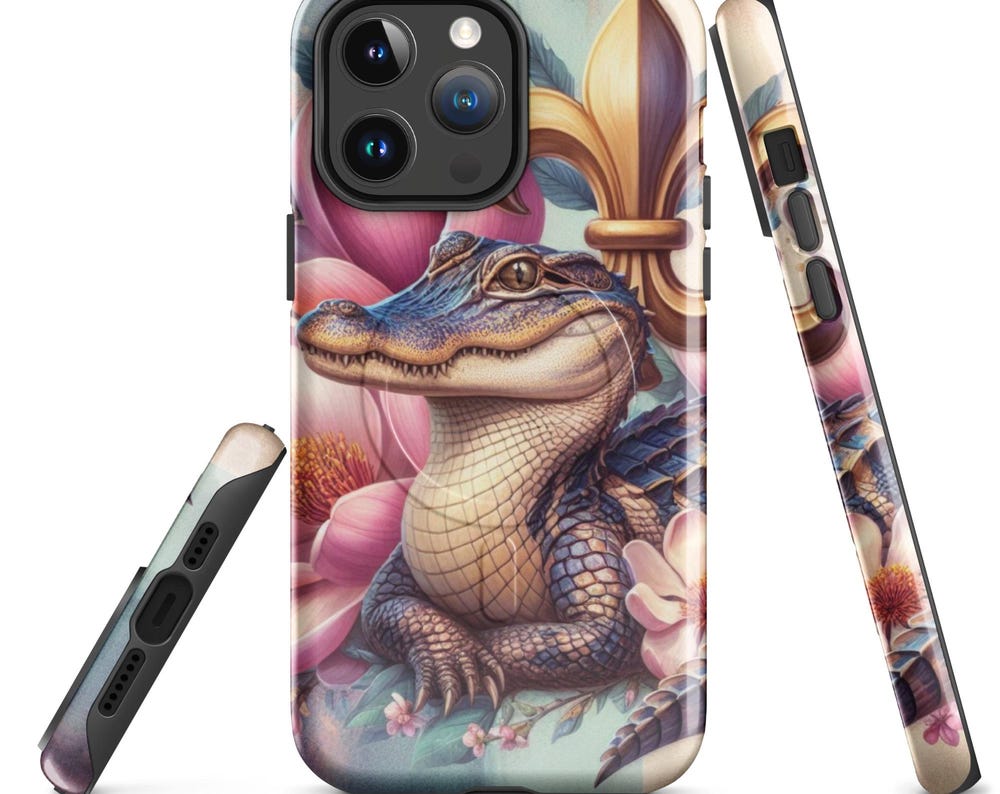 Alligator phone Case, Louisiana Phone Cover