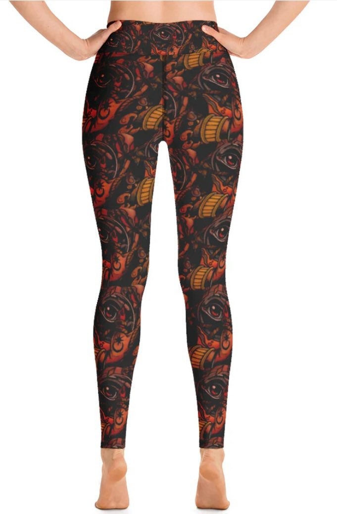 Witchcraft leggings, Black magic leggings, Voodoo leggings, Womens leggings steampunk, emo leggings, leggings for teens, Artwork leggings