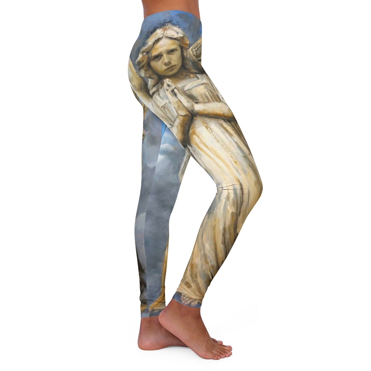 Christmas Leggings, Angel Christmas leggings, Holiday angel leggings, Christmas leggings for girls, Teen christmas leggings