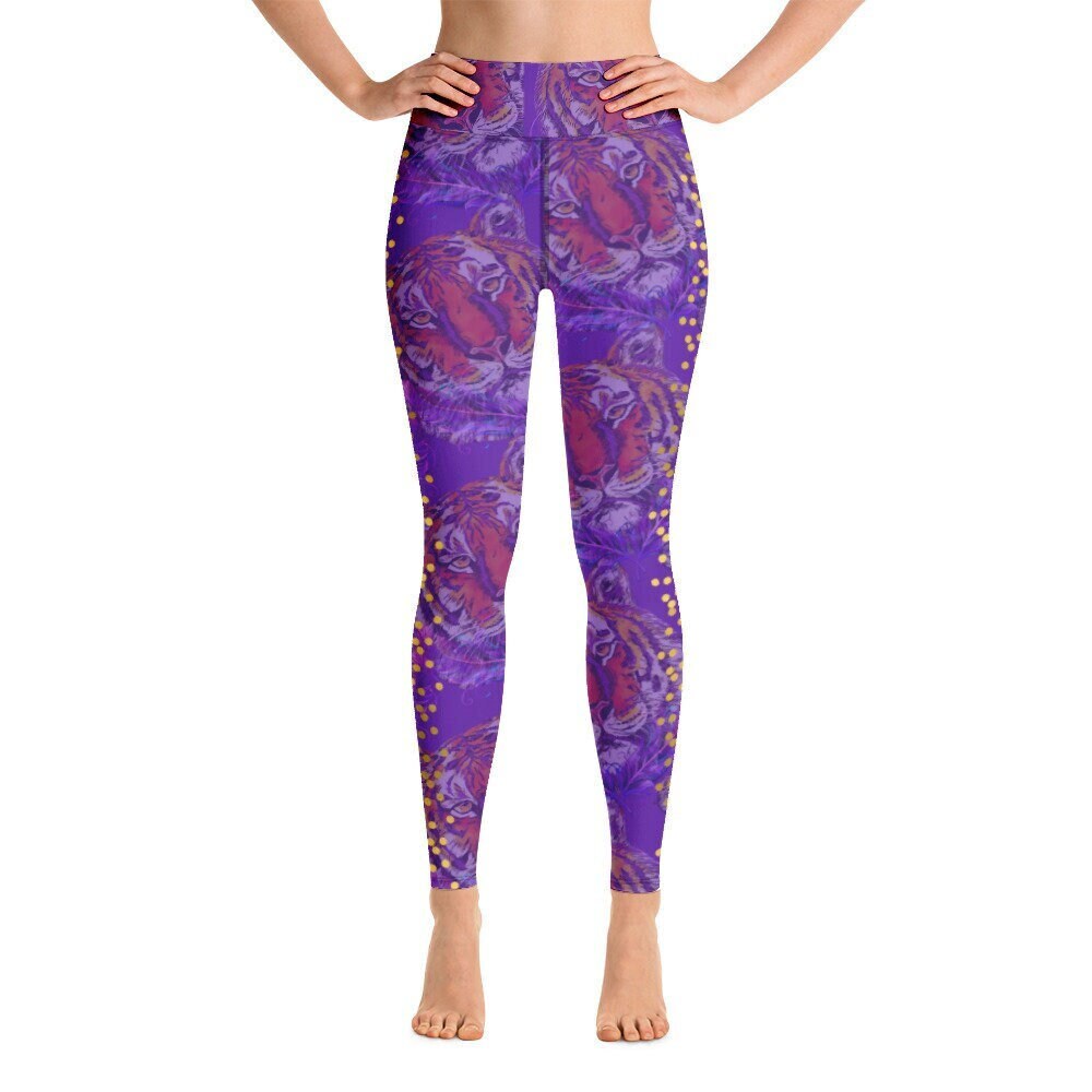 Women's leggings, Purple leggings, Tiger leggings, High waisted leggings for women, Colorful leggings for girls, Christmas leggings, sports