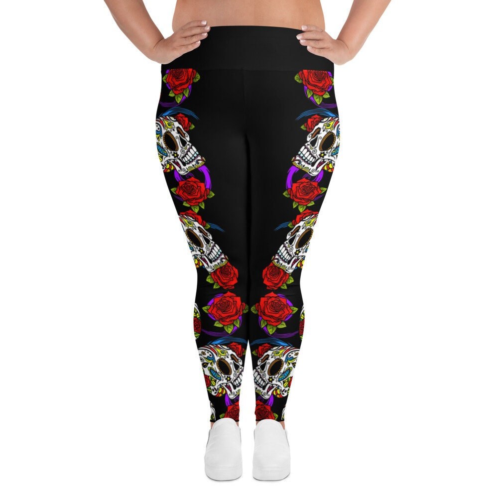 Sugar Skull Plus Size Leggings