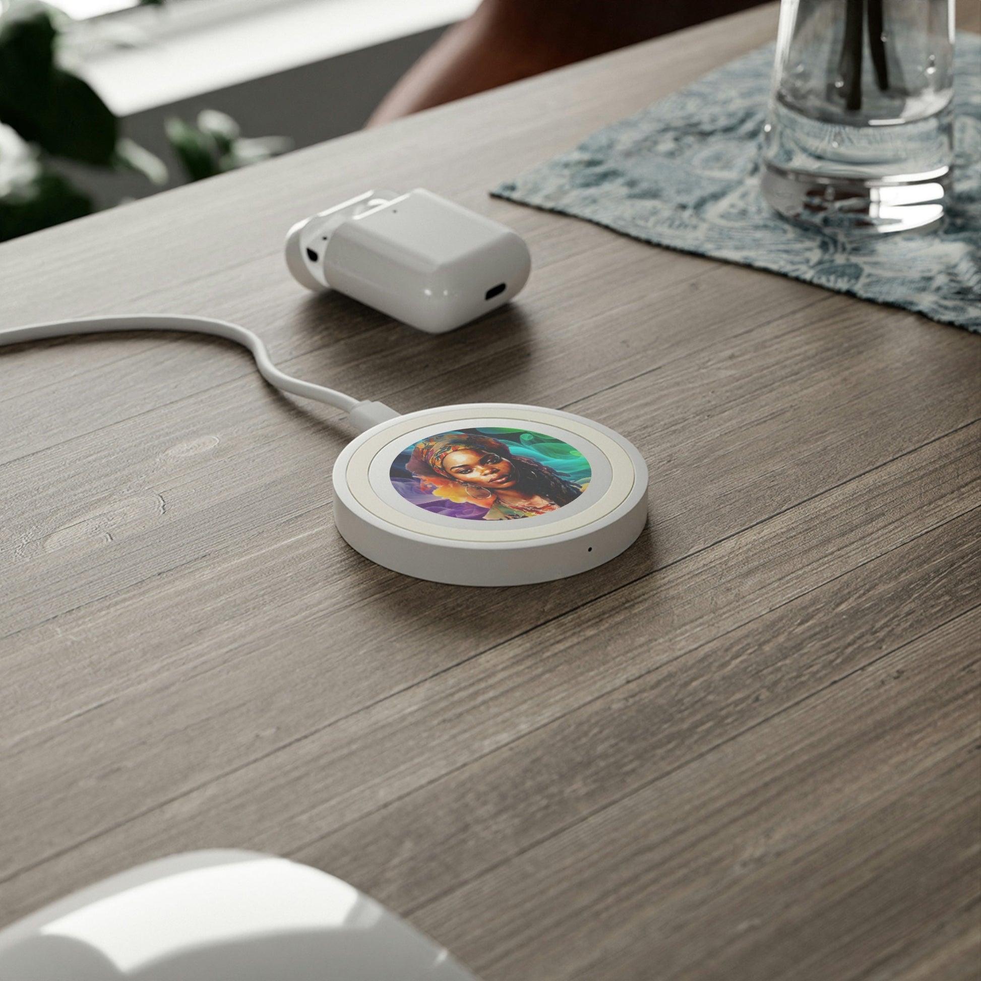 African Women Quake Wireless Charging Pad