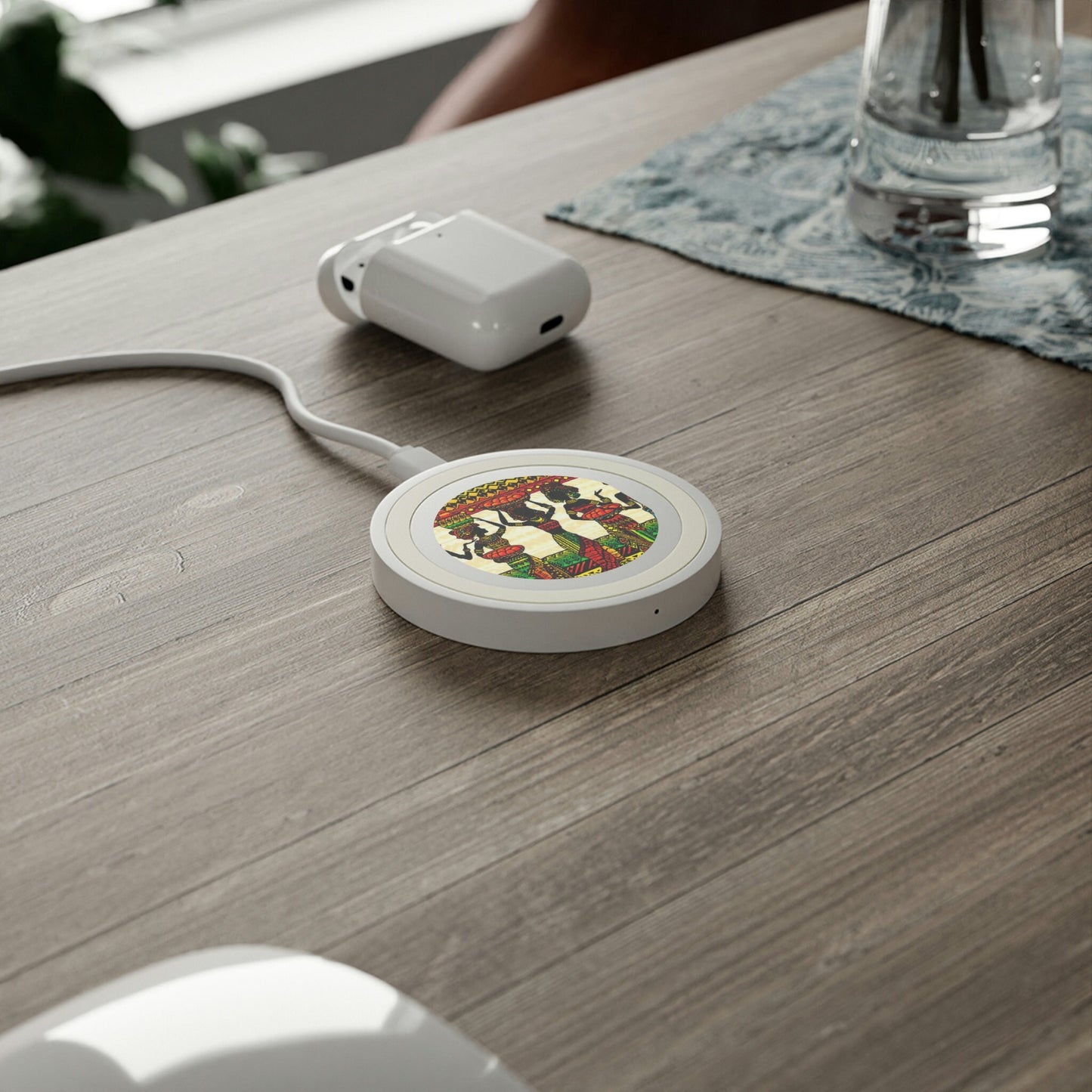 African Women Quake Wireless Charging Pad