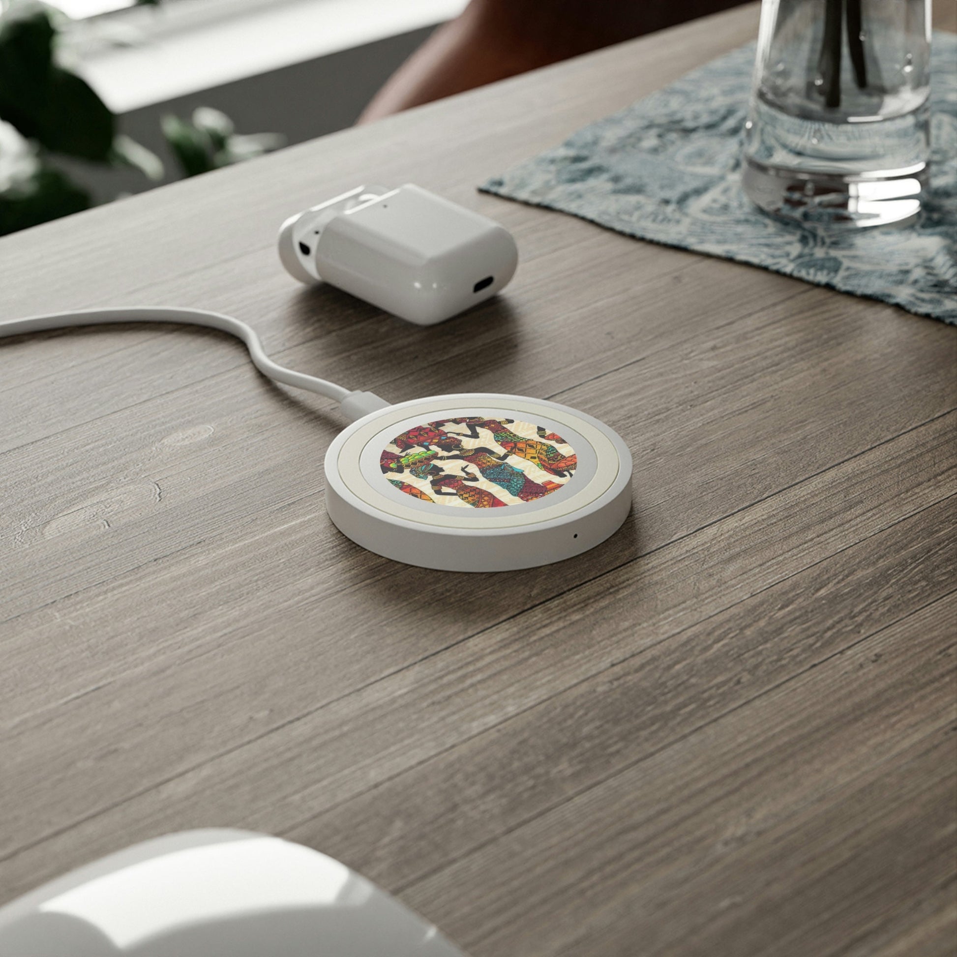 African Women Quake Wireless Charging Pad