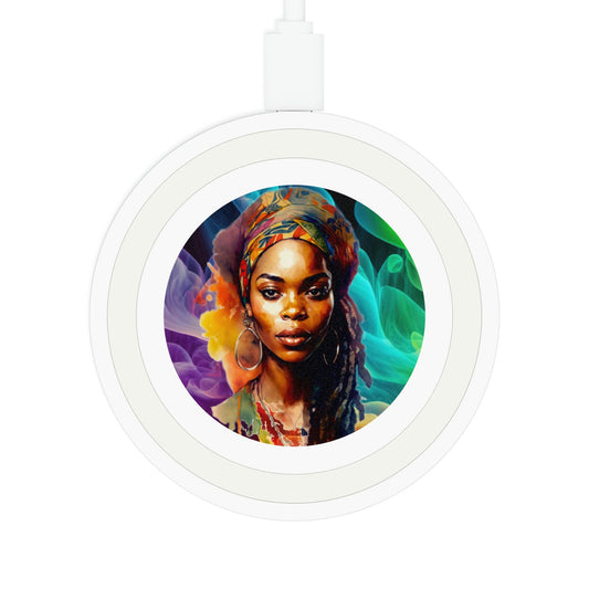 African Women Quake Wireless Charging Pad