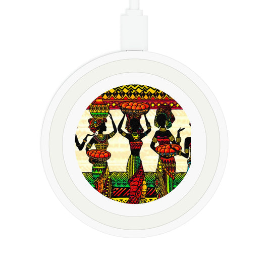 African Women Quake Wireless Charging Pad