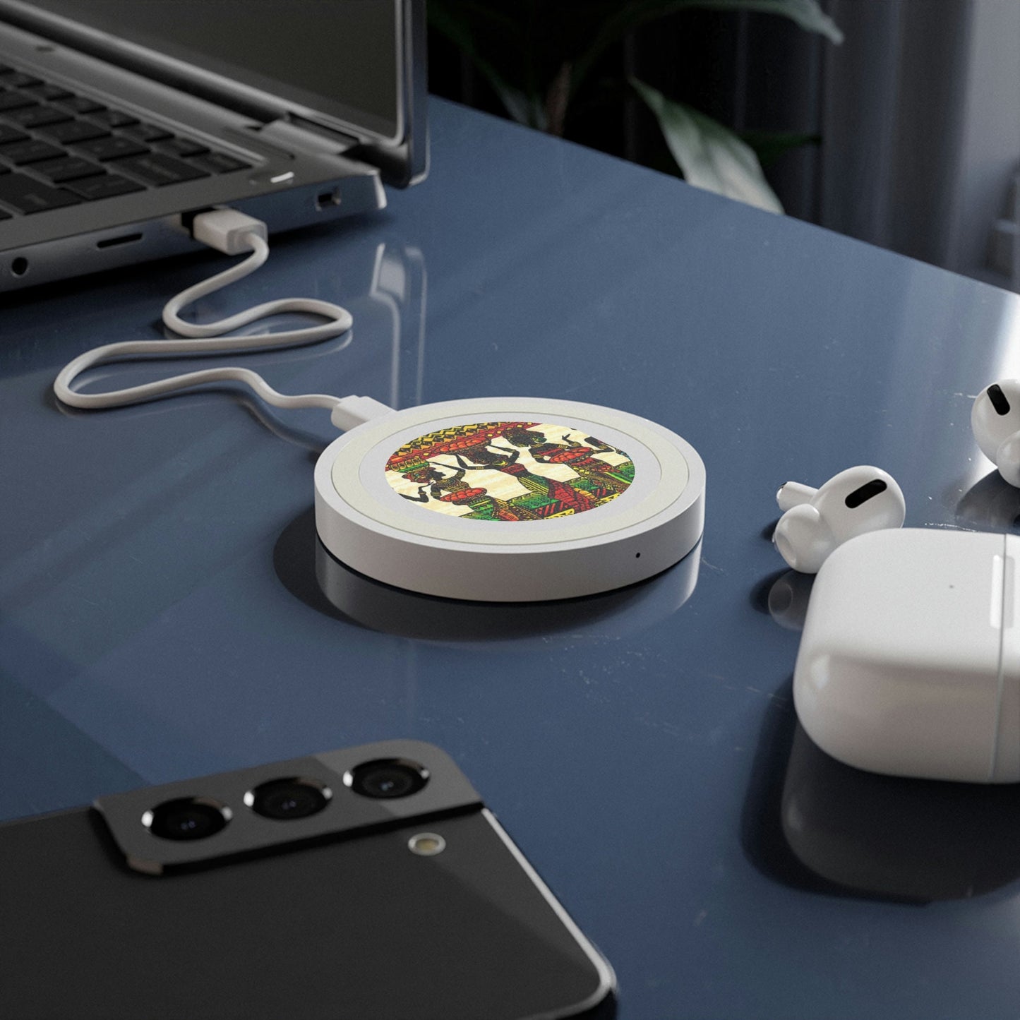 African Women Quake Wireless Charging Pad