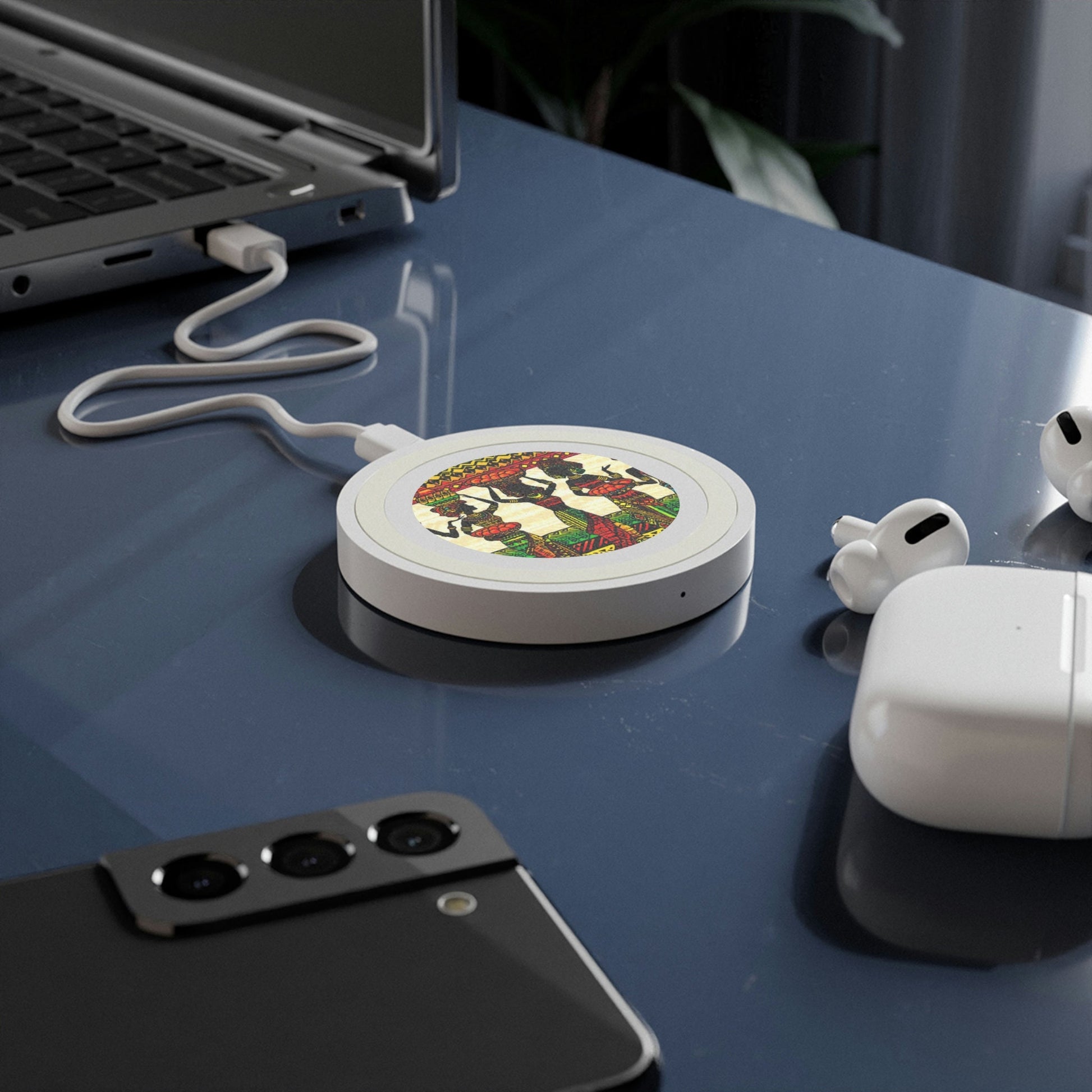 African Women Quake Wireless Charging Pad