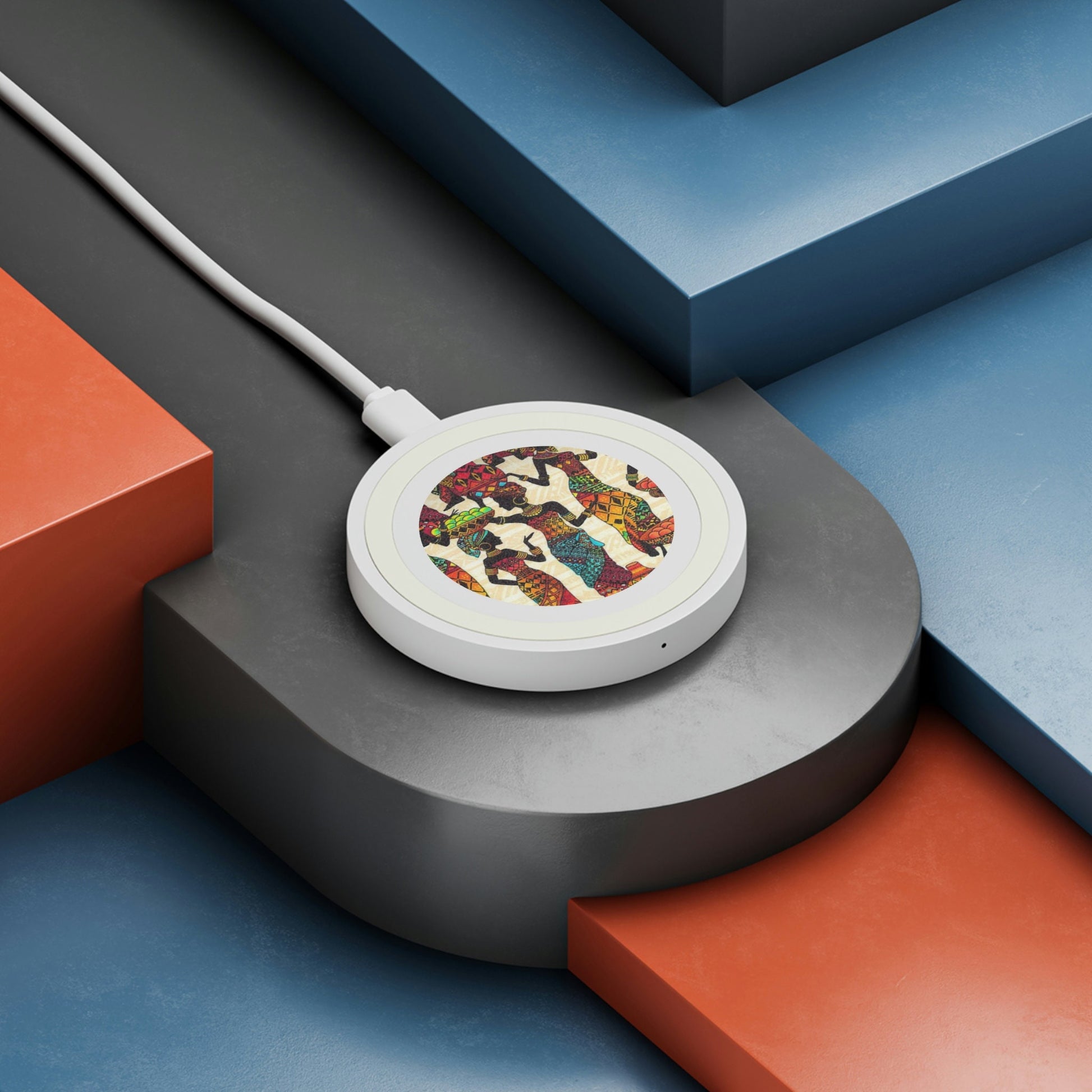 African Women Quake Wireless Charging Pad
