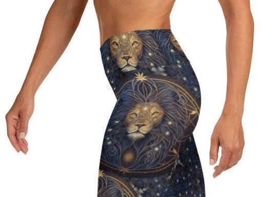 Zodiac leggings, Leo leggings, Zodiac Sign, Zodiac gift, High waisted leggings, womens legging
