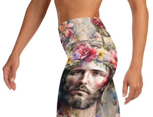 Jesus Leggings, Easter Womens Leggings, Easter Stretch Pants, Teen Leggings, Plus Size Leggings, Easter GiftEaster leggings