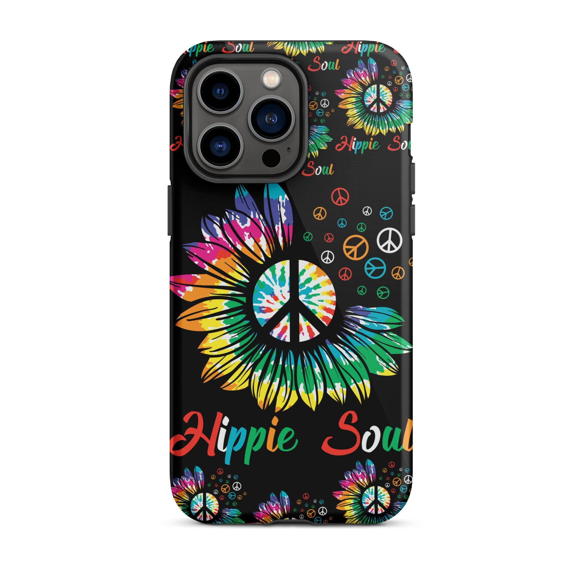 Iphone 14, iphone 14 plus, Hippie Phone case, Flower child phone case, 1970&#39;s iphone case, Easter gift for her, Tough Case for iPhone®