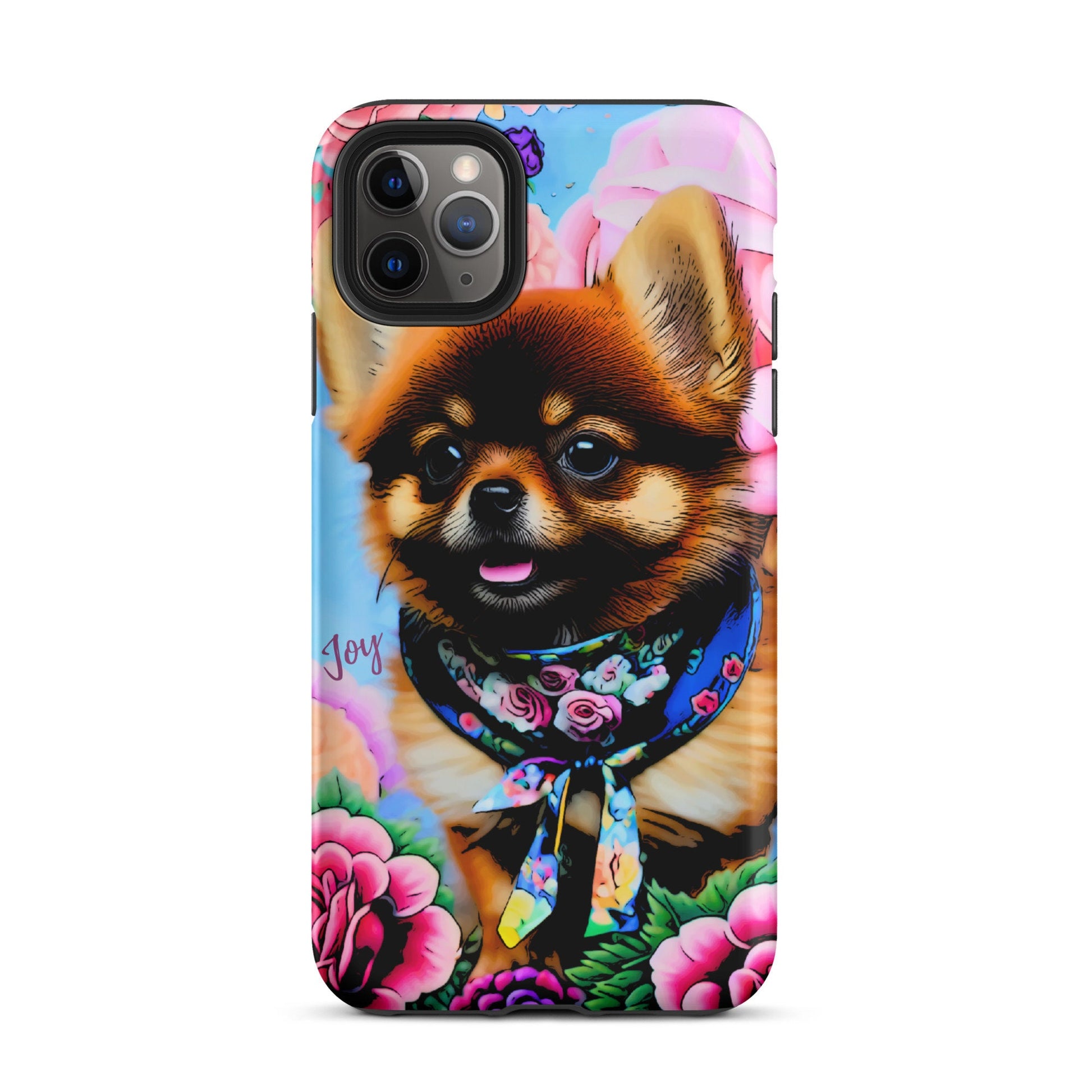 Pomeranian Tough Case for iPhone®, dog phone case, Easter phone case, Mother’s Day gift, iPhone 14, iPhone 13, iPhone