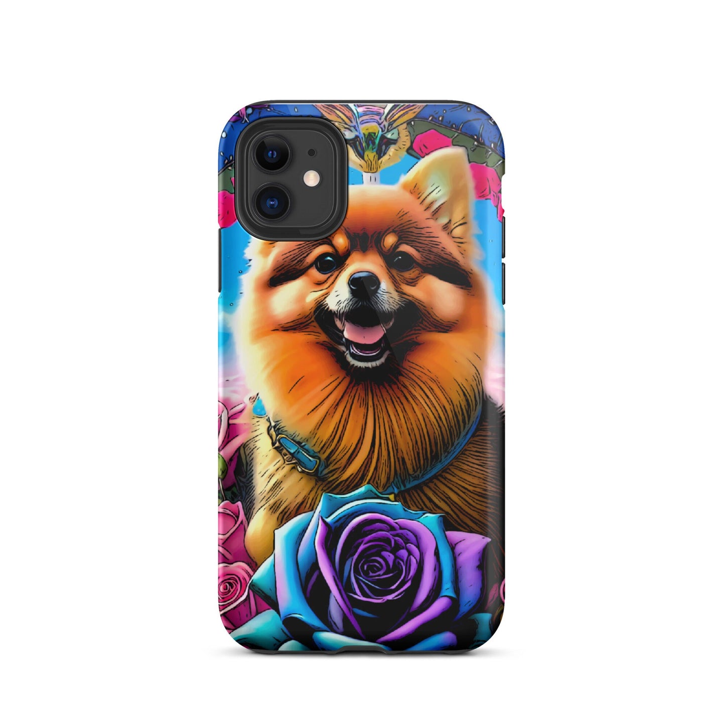 Pomeranian Tough Case for iPhone®, Dog phone case, iPhone 14, iPhone 13, iPhone 12, Easter gift, Mother’s Day gift