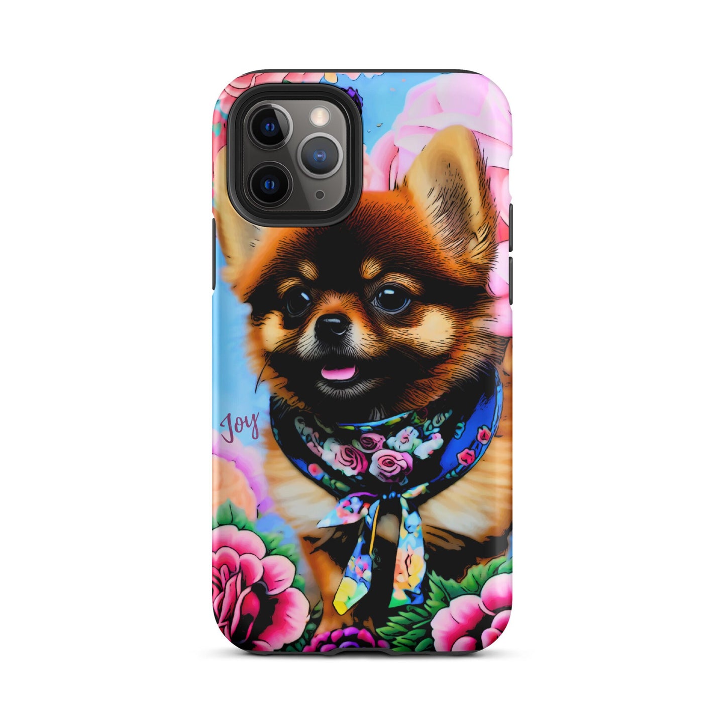 Pomeranian Tough Case for iPhone®, dog phone case, Easter phone case, Mother’s Day gift, iPhone 14, iPhone 13, iPhone