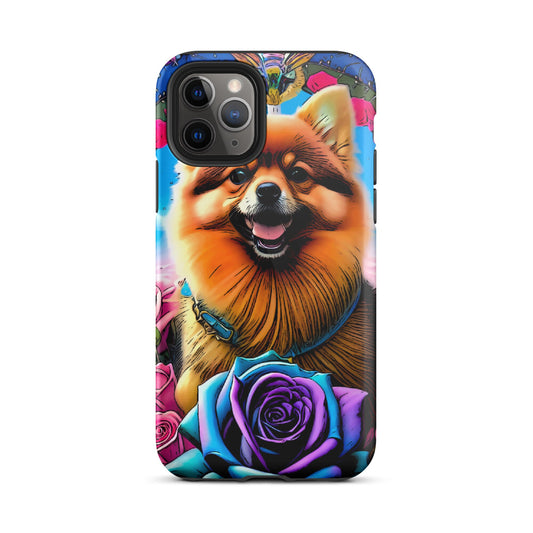 Pomeranian Tough Case for iPhone®, Dog phone case, iPhone 14, iPhone 13, iPhone 12, Easter gift, Mother’s Day gift