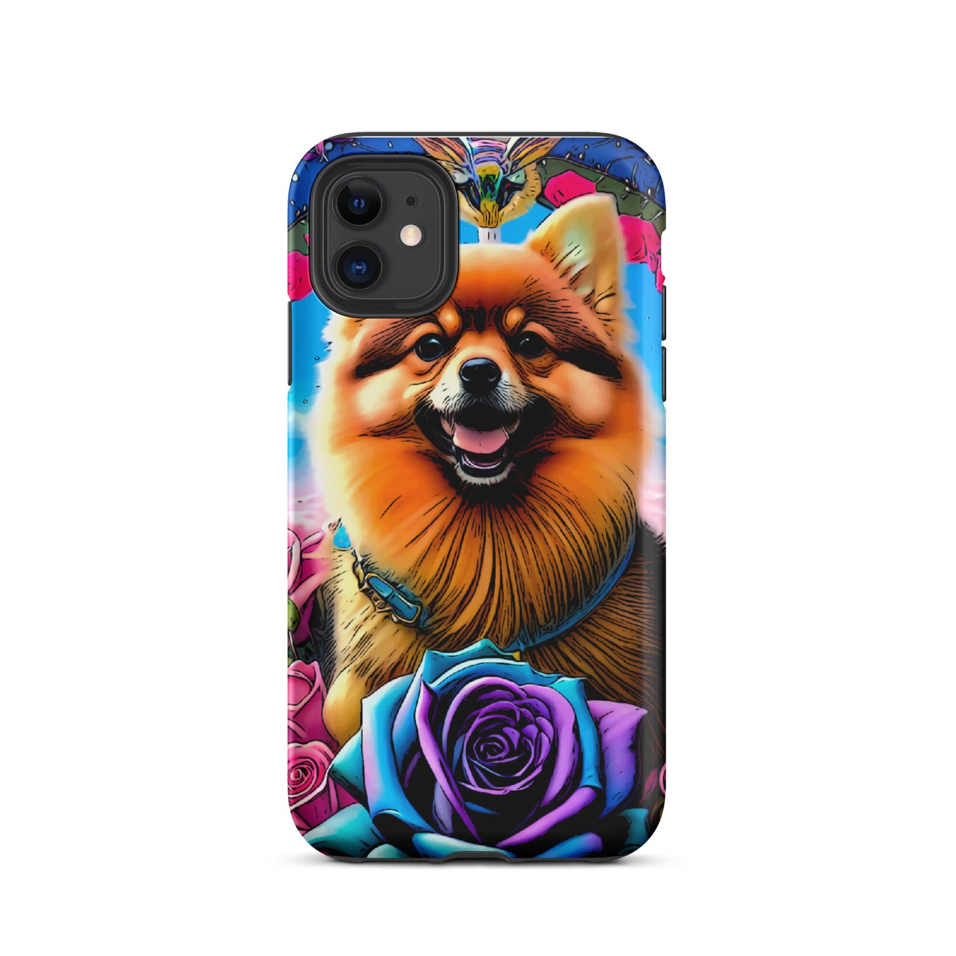 Pomeranian Tough Case for iPhone®, Dog phone case, iPhone 14, iPhone 13, iPhone 12, Easter gift, Mother’s Day gift