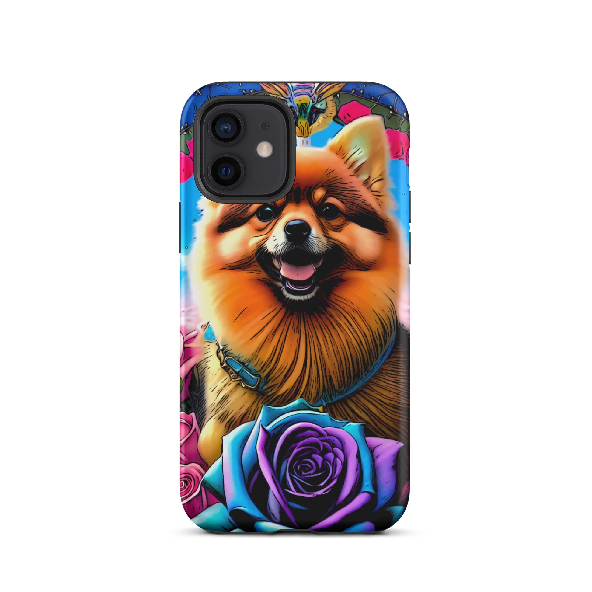 Pomeranian Tough Case for iPhone®, Dog phone case, iPhone 14, iPhone 13, iPhone 12, Easter gift, Mother’s Day gift
