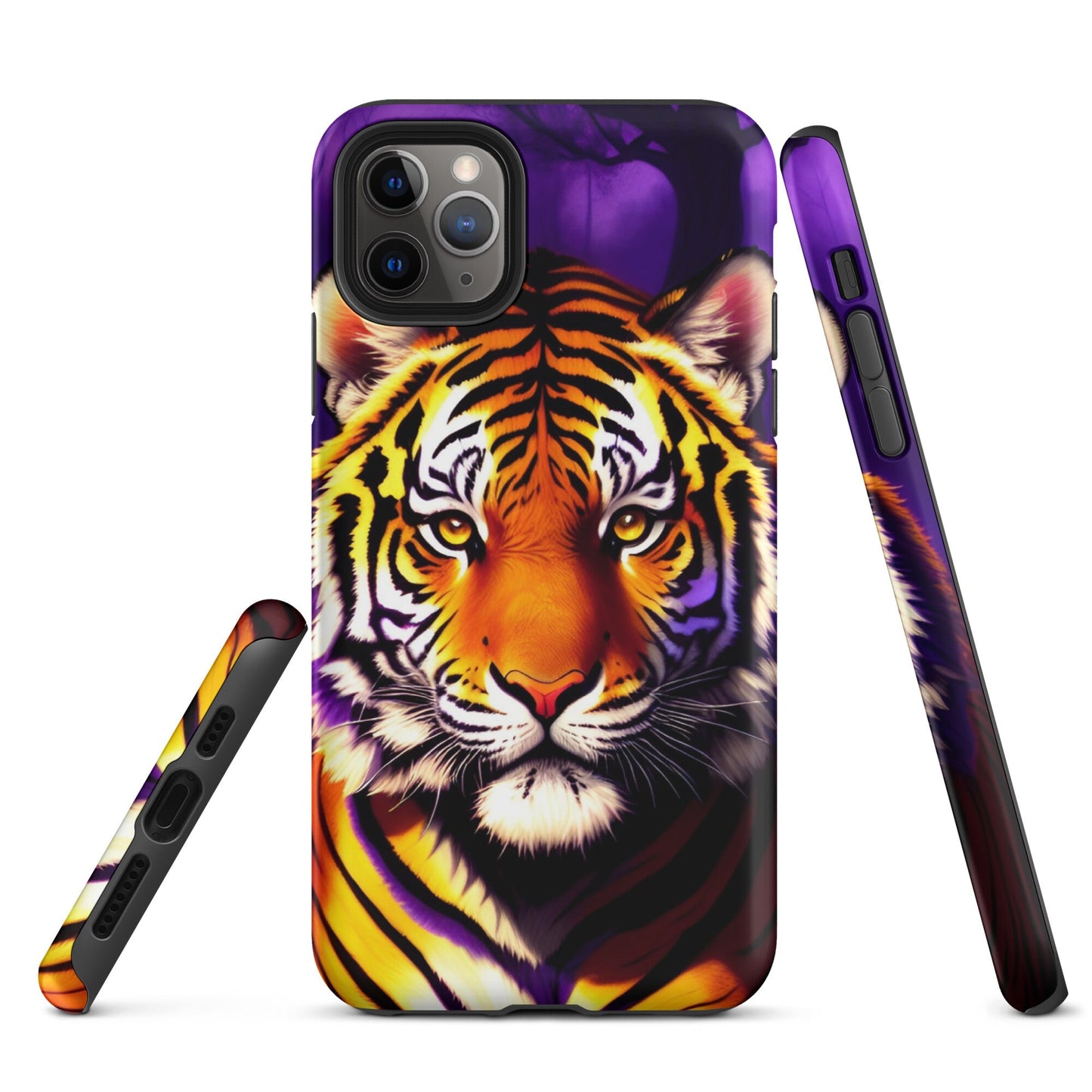 Tough Case for iPhone®, iphone case, Art phone case, Animal phone case, Tiger phone case. iphone 14, iphone 13, iphone 12, iphone 11, phone