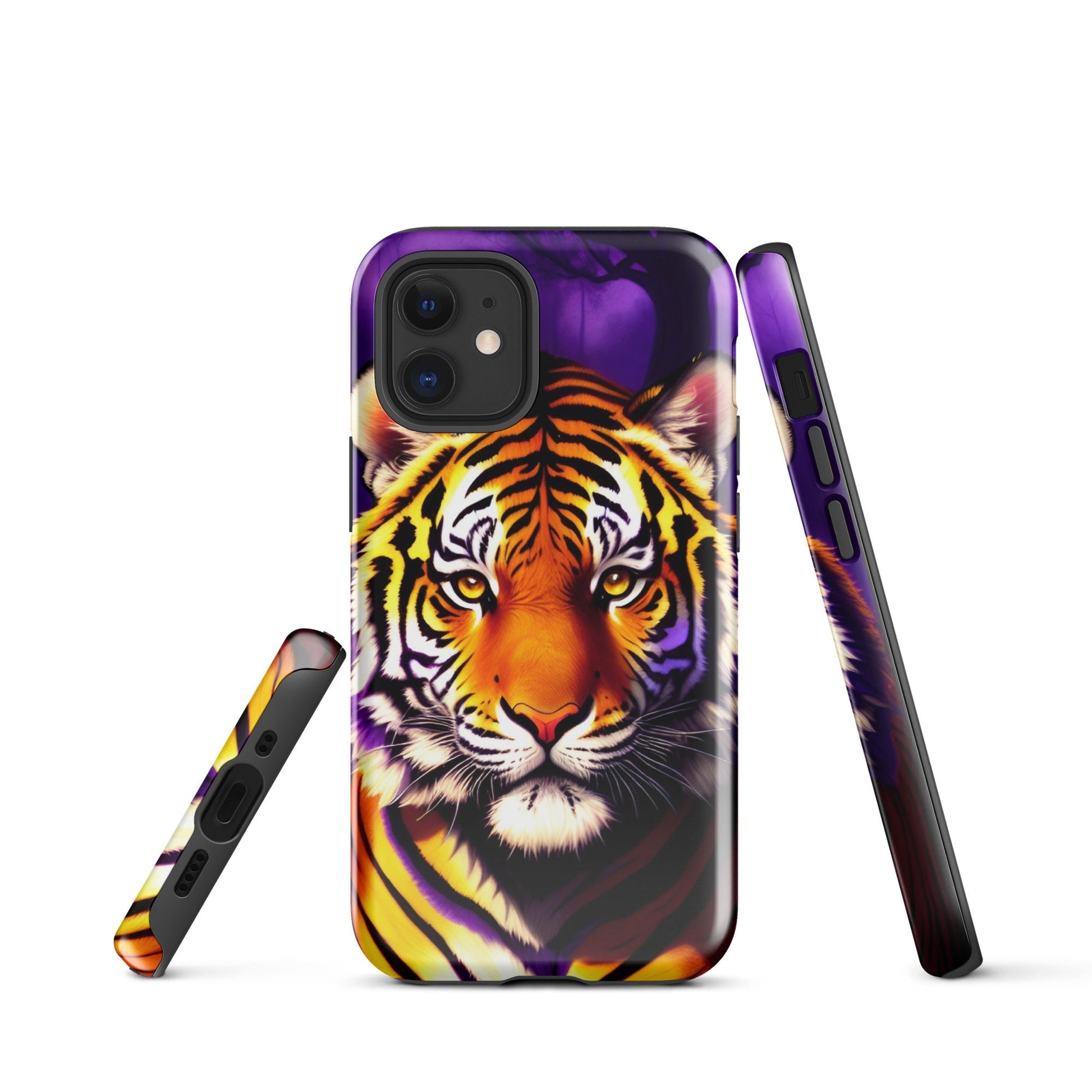 Tough Case for iPhone®, iphone case, Art phone case, Animal phone case, Tiger phone case. iphone 14, iphone 13, iphone 12, iphone 11, phone
