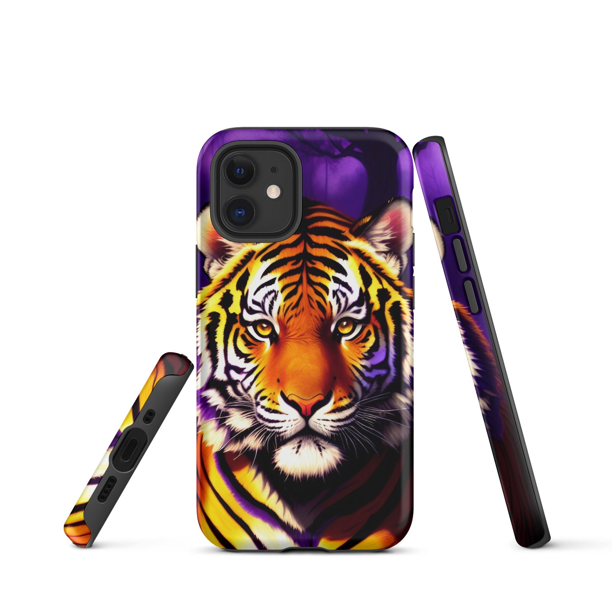 Tough Case for iPhone®, iphone case, Art phone case, Animal phone case, Tiger phone case. iphone 14, iphone 13, iphone 12, iphone 11, phone