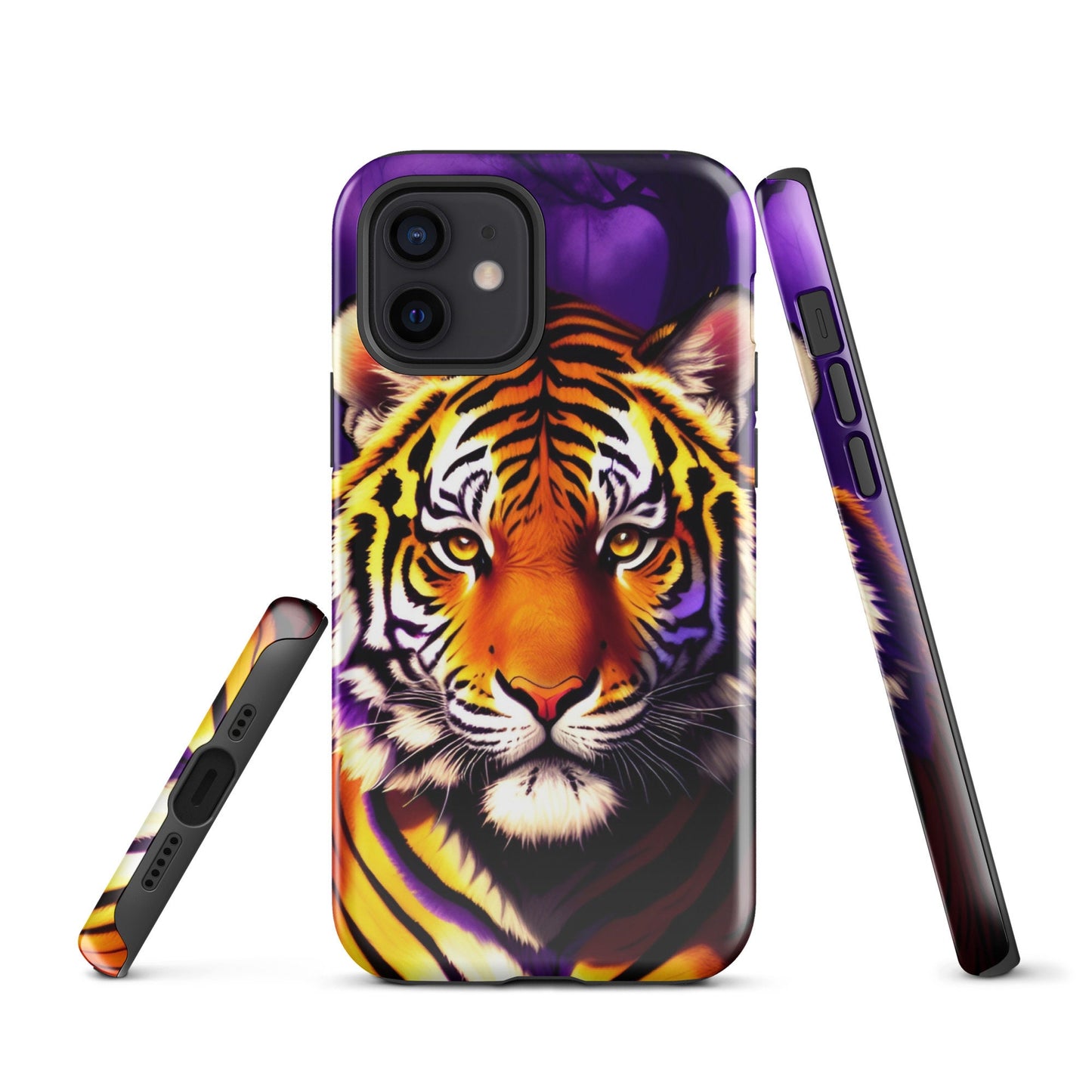 Tough Case for iPhone®, iphone case, Art phone case, Animal phone case, Tiger phone case. iphone 14, iphone 13, iphone 12, iphone 11, phone