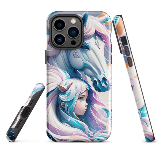 Tough Case for iPhone®, Unicorn Phone case, Anime phone Case , animal phone case, iphone case, art phone case, iphone 14, iphone 13, Iphone