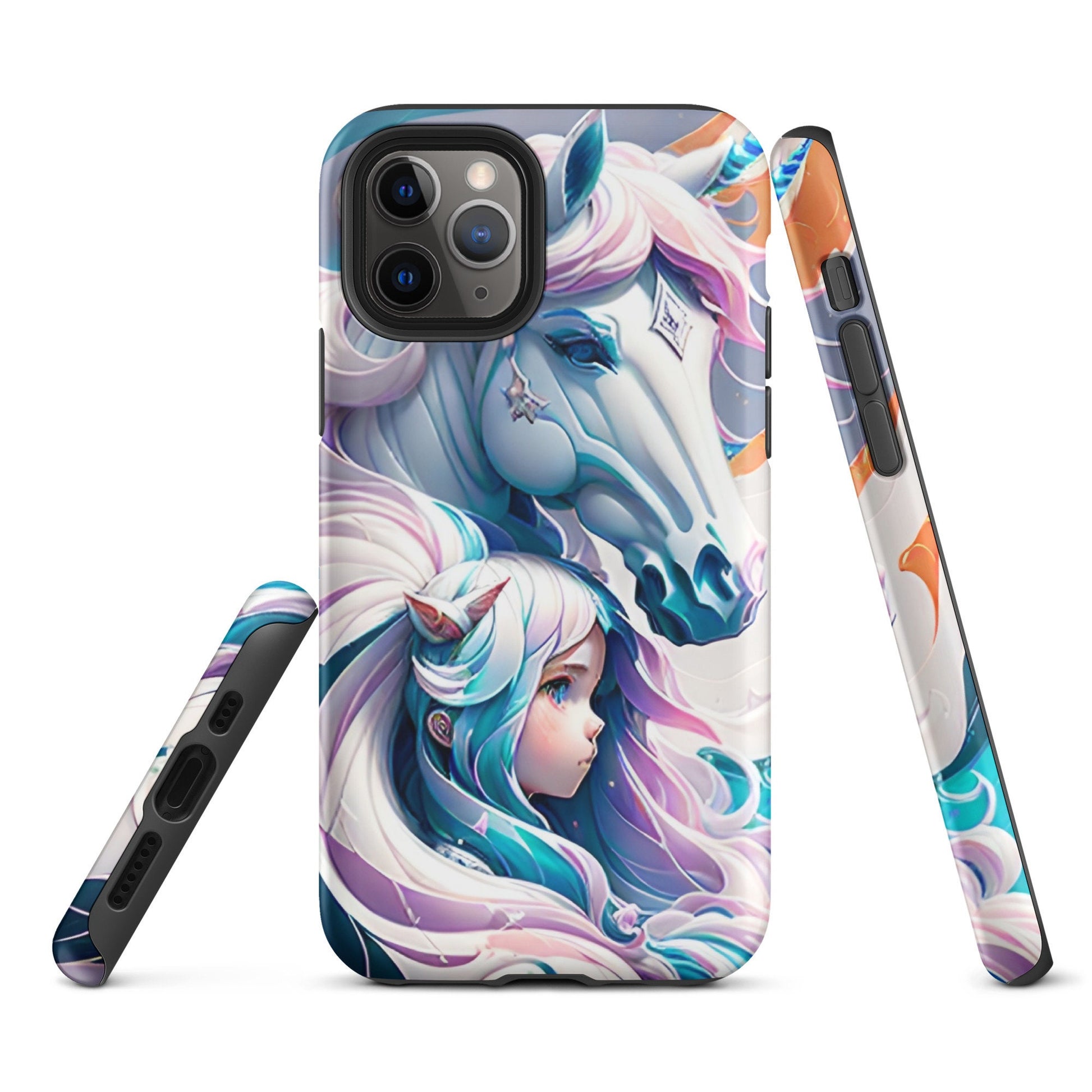 Tough Case for iPhone®, Unicorn Phone case, Anime phone Case , animal phone case, iphone case, art phone case, iphone 14, iphone 13, Iphone