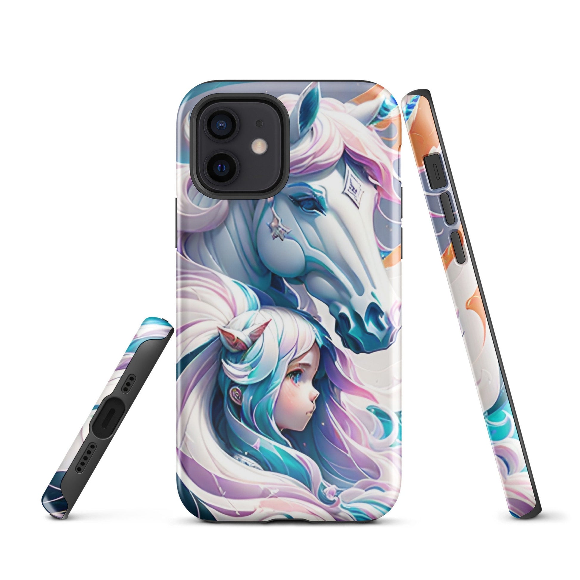 Tough Case for iPhone®, Unicorn Phone case, Anime phone Case , animal phone case, iphone case, art phone case, iphone 14, iphone 13, Iphone