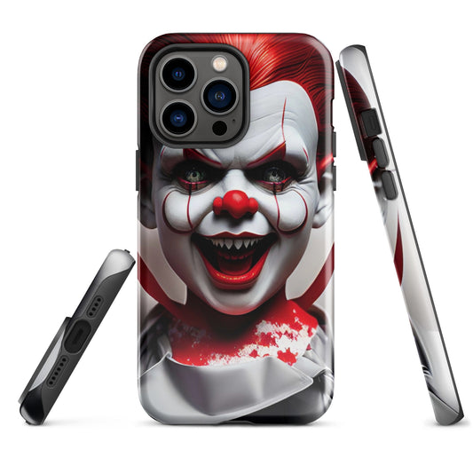 Tough Case for iPhone®, Scaru phone case, Clown phone case, Horror phone case, iphone 14, iphone 13, iphone 12, iphone graphic