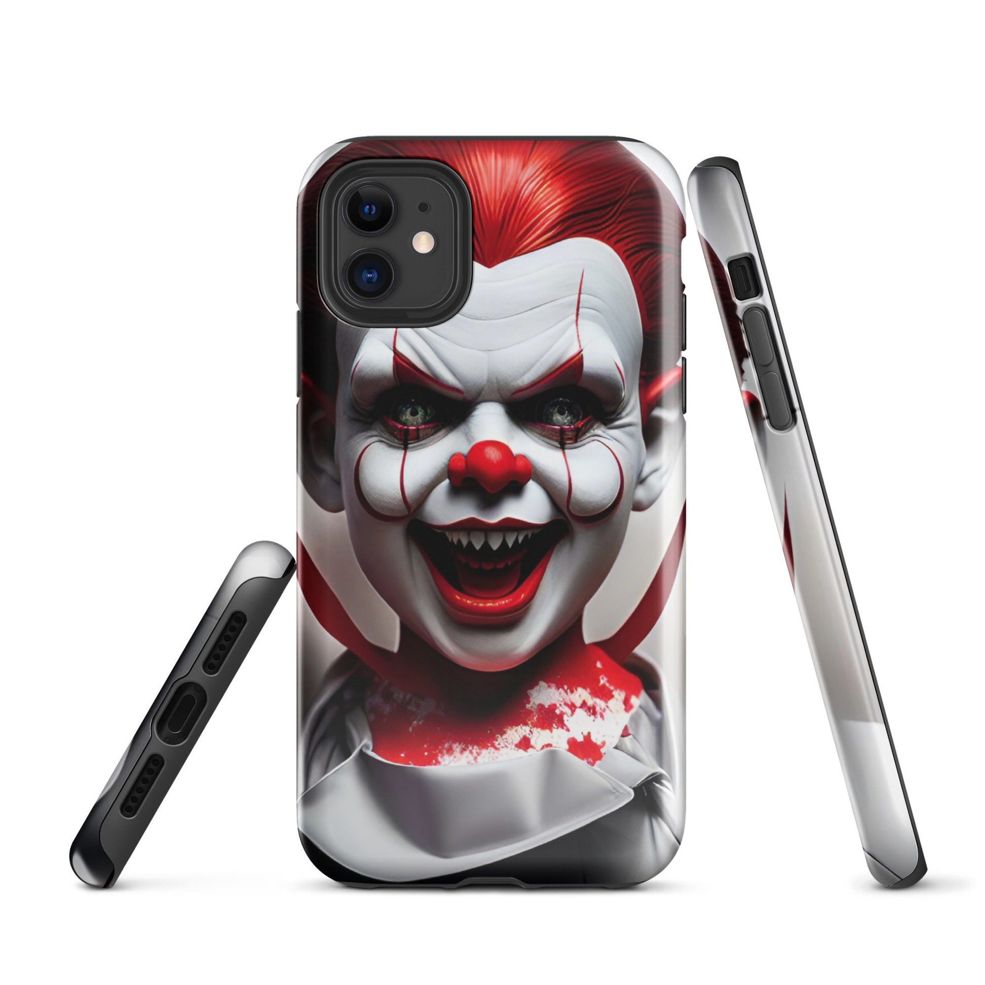 Tough Case for iPhone®, Scaru phone case, Clown phone case, Horror phone case, iphone 14, iphone 13, iphone 12, iphone graphic